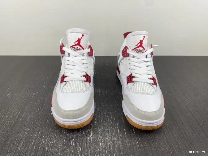 Rep Kickmax 4 Retro Pine DR5415-160 Jordan Red SB 0502